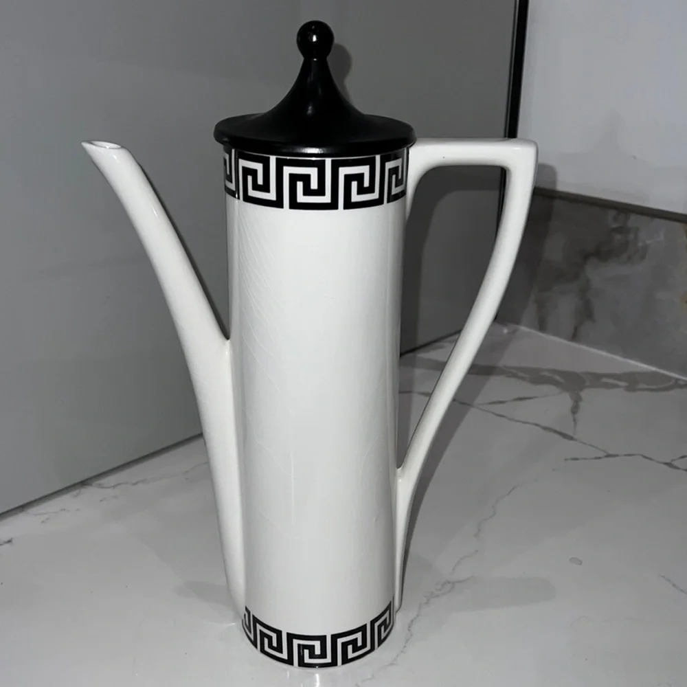 PORTMEIRION POTTERY SUSAN WILLIAMS ELLIS GREEK KEY COFFEE POT
